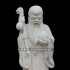 寿星公石雕，汉白玉寿星公雕塑