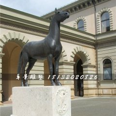 一匹马铜雕，广场动物铜雕