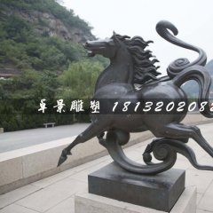 铜马雕塑，公园动物铜雕