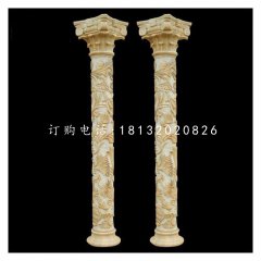罗马柱石雕 砂岩柱子