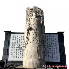 景区大型秦始皇石雕像